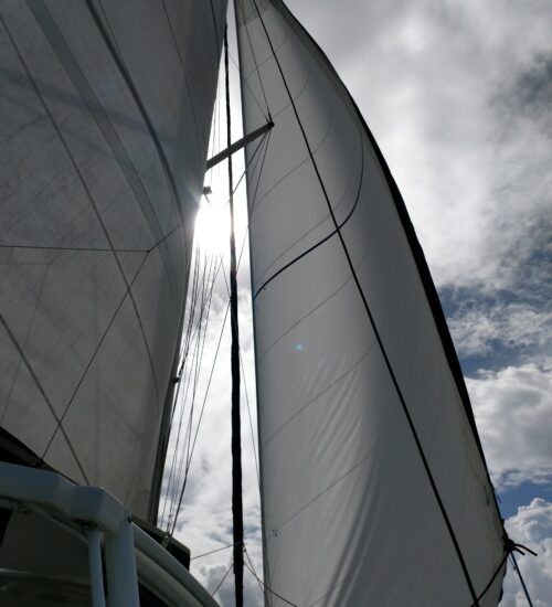 under sail